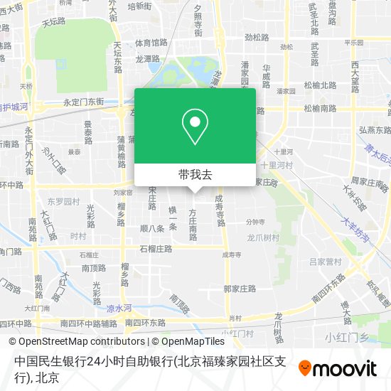 中国民生银行24小时自助银行(北京福臻家园社区支行)地图