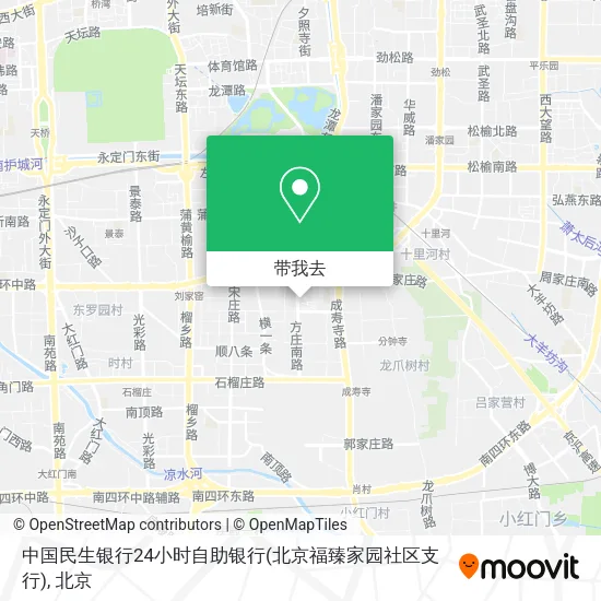 中国民生银行24小时自助银行(北京福臻家园社区支行)地图
