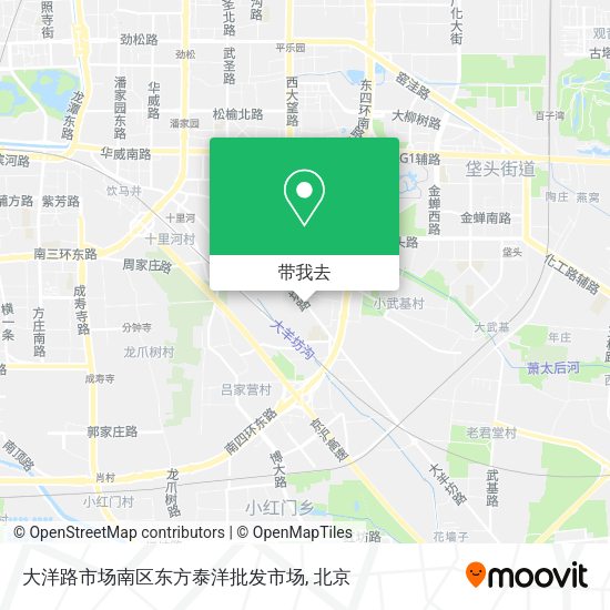 大洋路市场南区东方泰洋批发市场地图