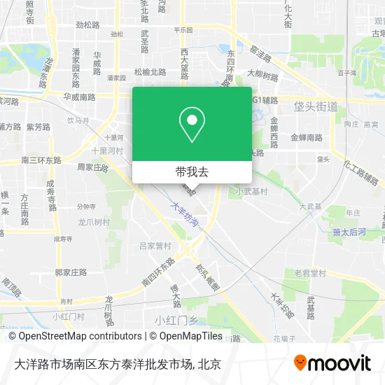 大洋路市场南区东方泰洋批发市场地图