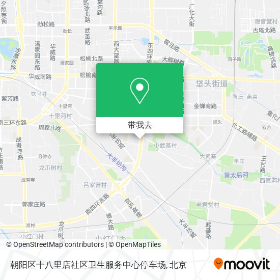 朝阳区十八里店社区卫生服务中心停车场地图