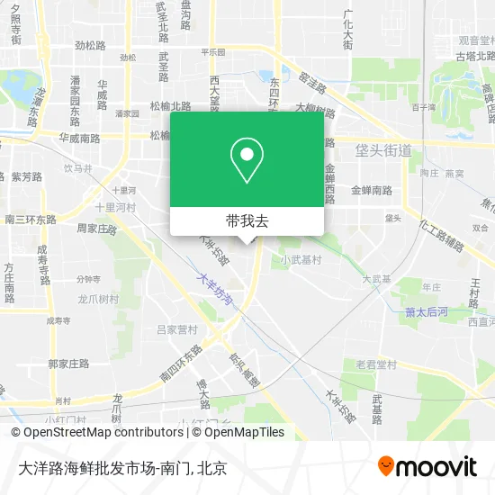大洋路海鲜批发市场-南门地图
