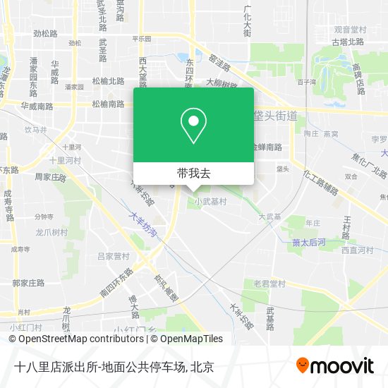 十八里店派出所-地面公共停车场地图