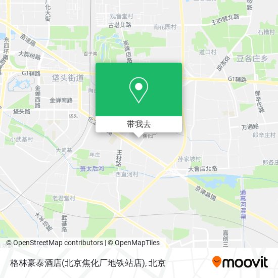 格林豪泰酒店(北京焦化厂地铁站店)地图
