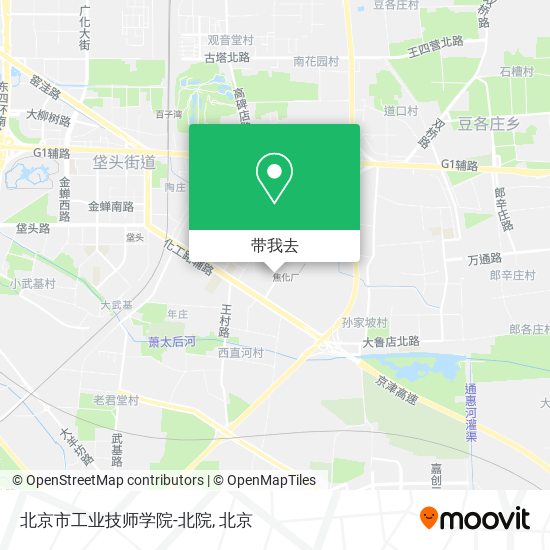 北京市工业技师学院-北院地图
