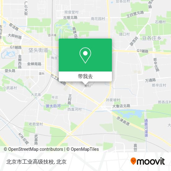 北京市工业高级技校地图
