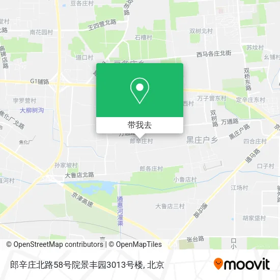郎辛庄北路58号院景丰园3013号楼地图
