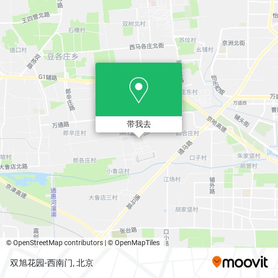 双旭花园-西南门地图