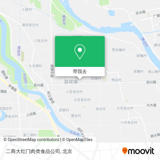 二商大红门肉类食品公司地图