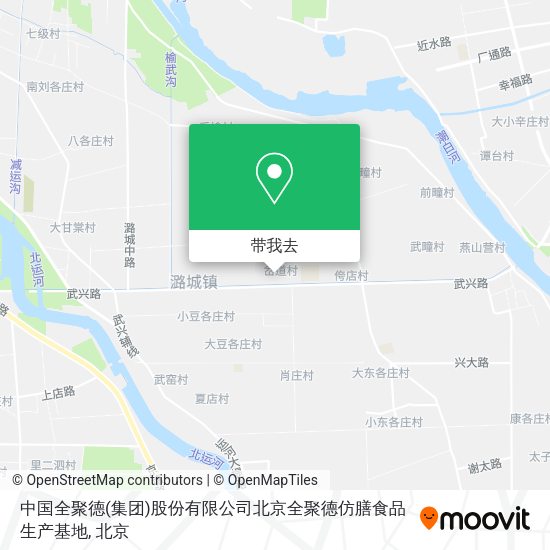 中国全聚德(集团)股份有限公司北京全聚德仿膳食品生产基地地图