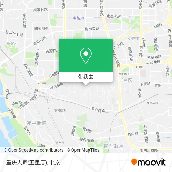 重庆人家(五里店)地图