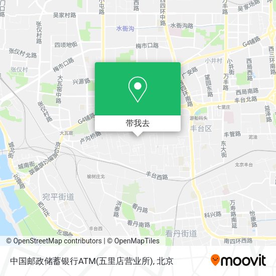 中国邮政储蓄银行ATM(五里店营业所)地图