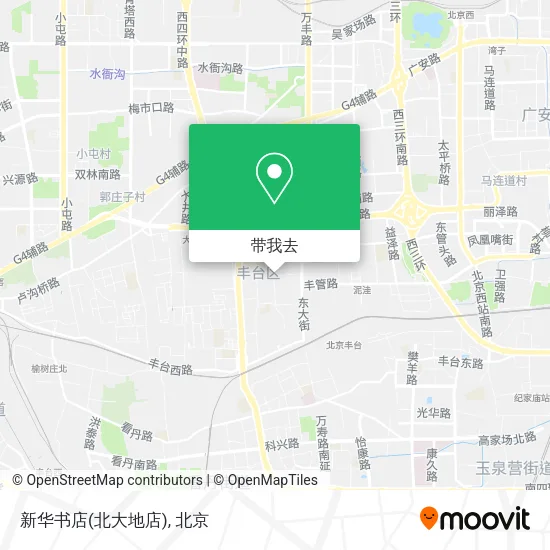 新华书店(北大地店)地图