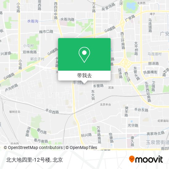 北大地四里-12号楼地图