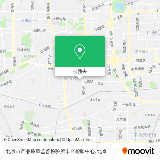 北京市产品质量监督检验所丰台检验中心地图