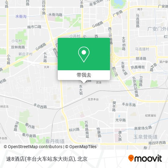 速8酒店(丰台火车站东大街店)地图