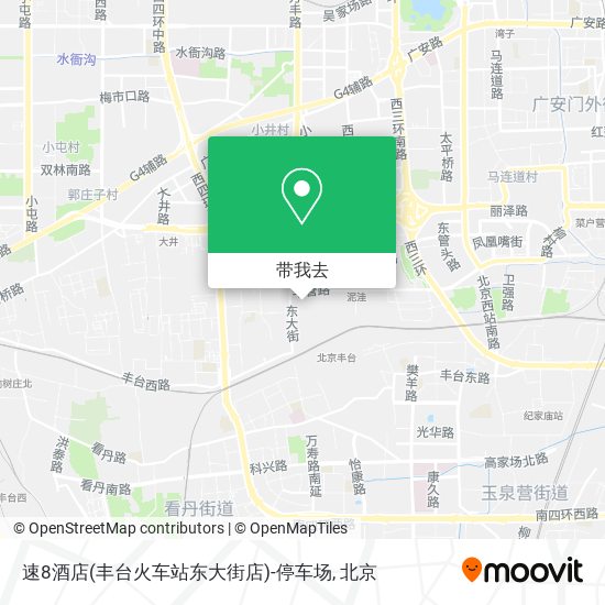 速8酒店(丰台火车站东大街店)-停车场地图