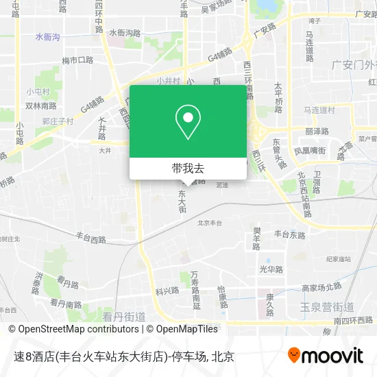 速8酒店(丰台火车站东大街店)-停车场地图