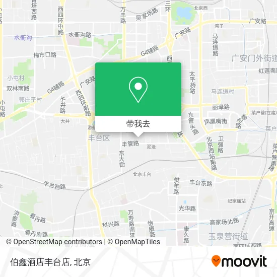 伯鑫酒店丰台店地图