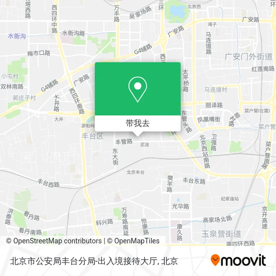 北京市公安局丰台分局-出入境接待大厅地图