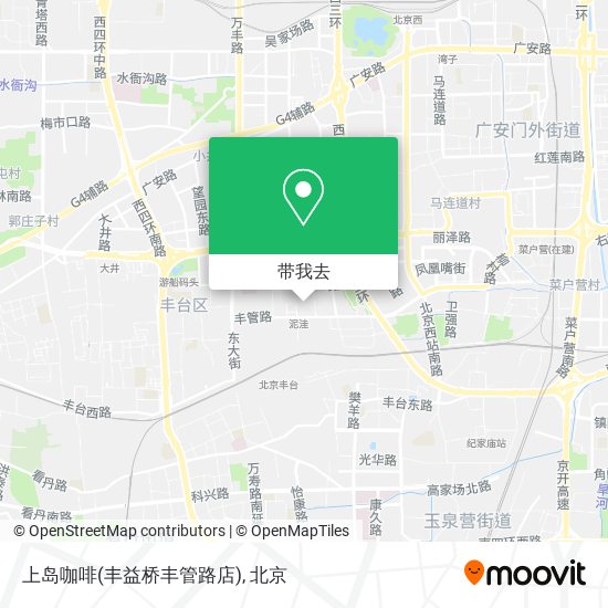 上岛咖啡(丰益桥丰管路店)地图