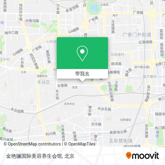 金艳骊国际美容养生会馆地图