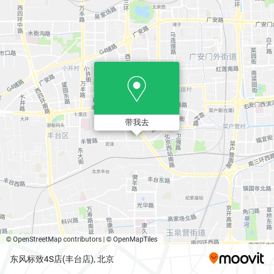 东风标致4S店(丰台店)地图