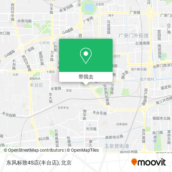 东风标致4S店(丰台店)地图