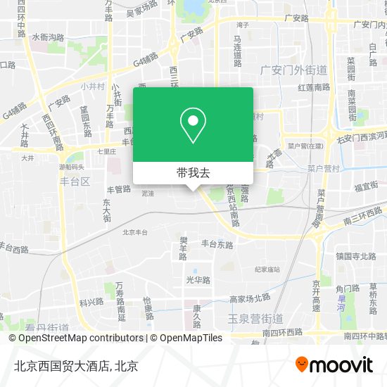 北京西国贸大酒店地图