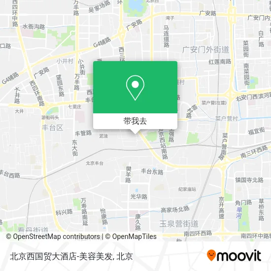 北京西国贸大酒店-美容美发地图