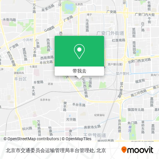 北京市交通委员会运输管理局丰台管理处地图