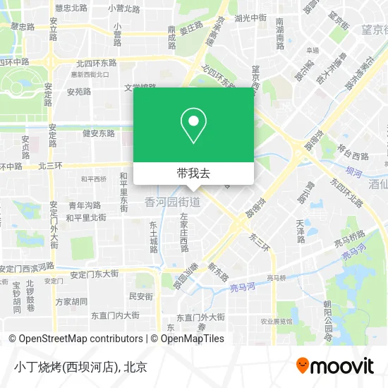 小丁烧烤(西坝河店)地图