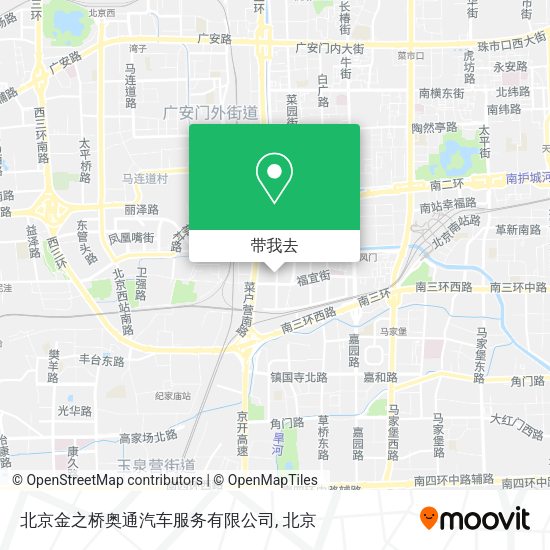 北京金之桥奥通汽车服务有限公司地图