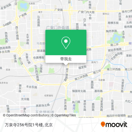 万泉寺256号院1号楼地图
