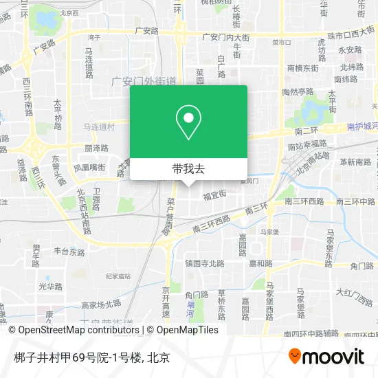 梆子井村甲69号院-1号楼地图