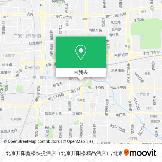 北京开阳鑫楼快捷酒店（北京开阳楼精品酒店）地图