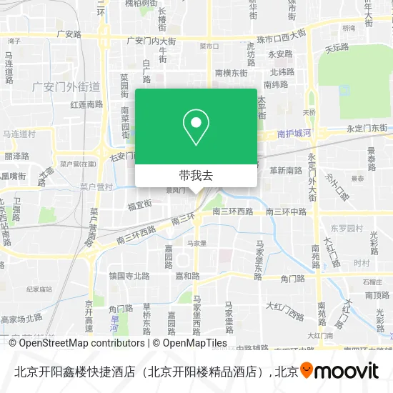 北京开阳鑫楼快捷酒店（北京开阳楼精品酒店）地图