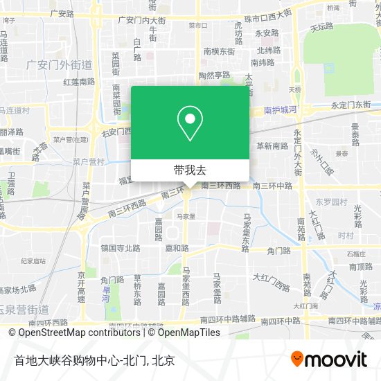 首地大峡谷购物中心-北门地图
