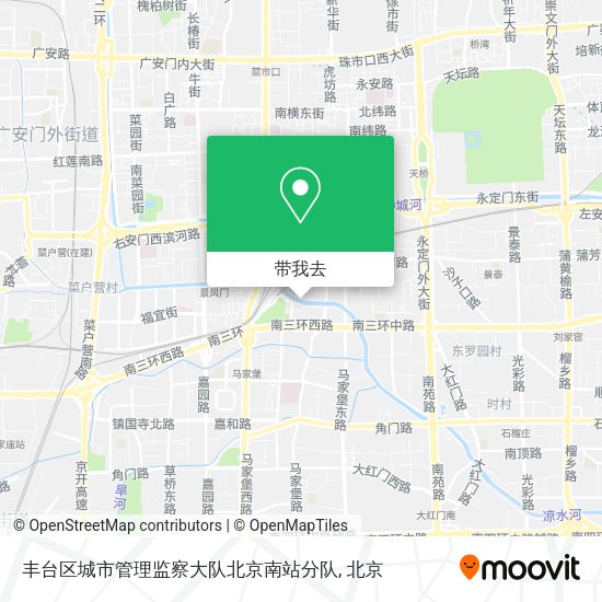 丰台区城市管理监察大队北京南站分队地图