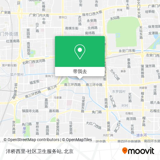 洋桥西里-社区卫生服务站地图