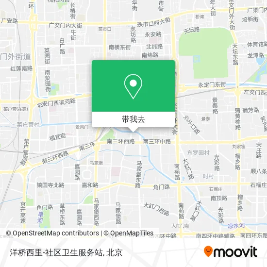 洋桥西里-社区卫生服务站地图