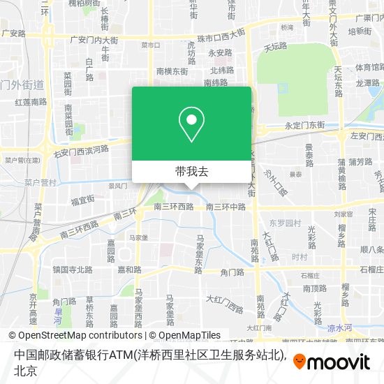 中国邮政储蓄银行ATM(洋桥西里社区卫生服务站北)地图