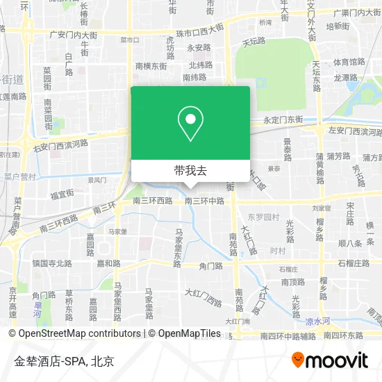 金辇酒店-SPA地图