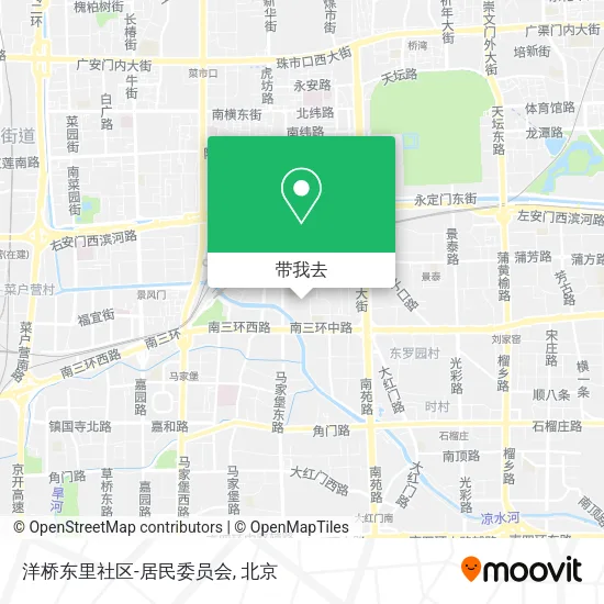 洋桥东里社区-居民委员会地图