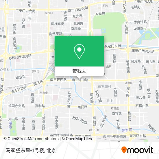 马家堡东里-1号楼地图