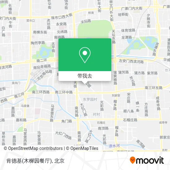 肯德基(木樨园餐厅)地图