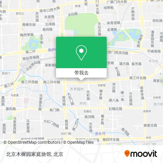 北京木樨园家庭旅馆地图