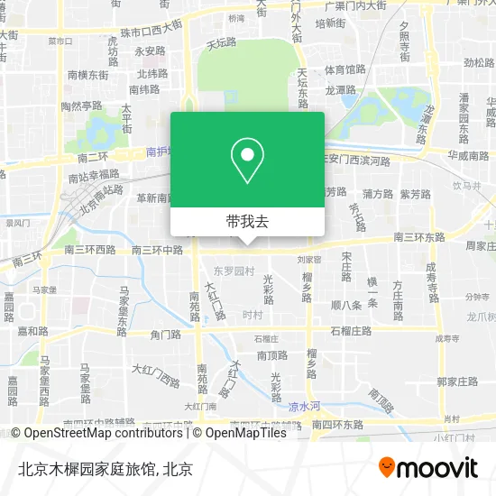 北京木樨园家庭旅馆地图