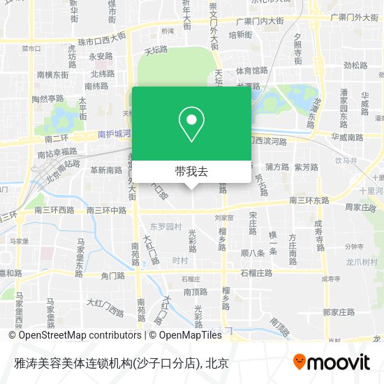 雅涛美容美体连锁机构(沙子口分店)地图
