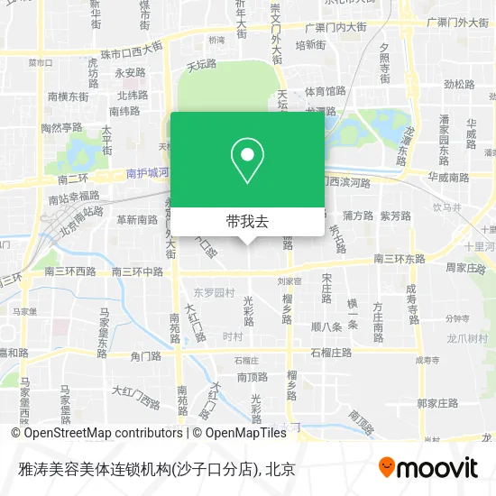 雅涛美容美体连锁机构(沙子口分店)地图